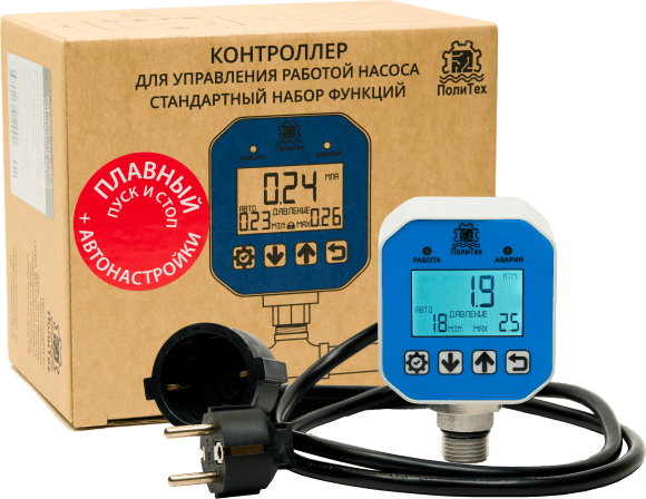 Автоматика для погружного насоса скважины с плавным пуском/стопом Политех Автоматика для погружного насоса скважины с плавным пуском/стопом Политех