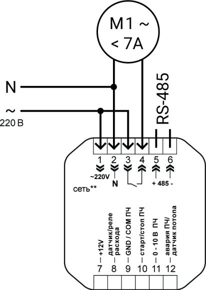 PID регулятор давления насоса с функцией управления частотным преобразователем и RS-485 PID регулятор давления насоса с функцией управления частотным преобразователем и RS-485