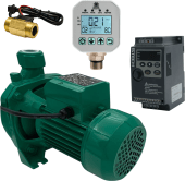 Комплект: насос повышения давления, насосная автоматика, частотный преобразователь, датчик расхода на 1" Комплект: насос повышения давления, насосная автоматика, частотный преобразователь, датчик расхода на 1"