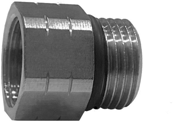 Латунный адаптер/переходник с резьбы внутренней M20*1,5 на наружную G1/2 для воды, манометра